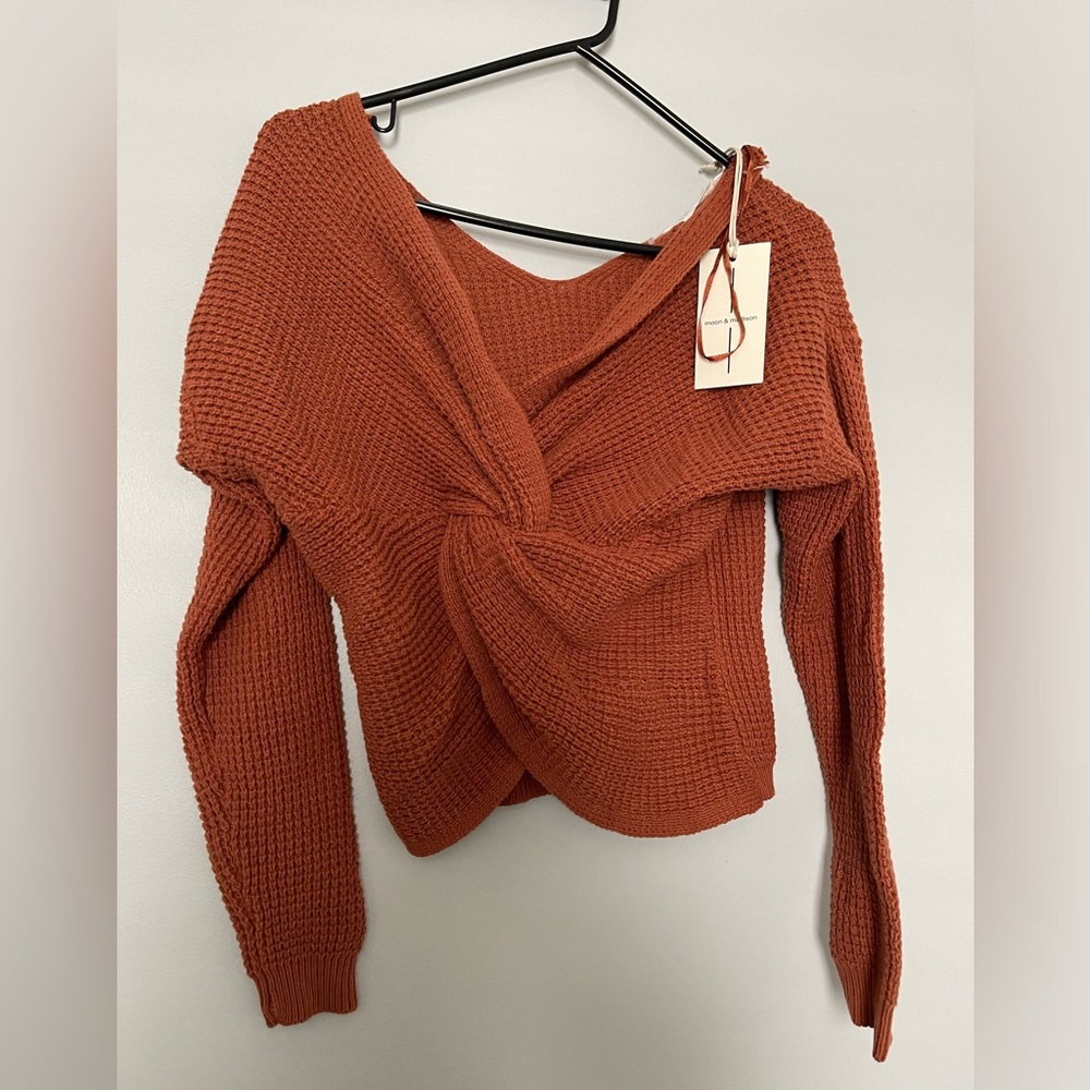 Waffle knit top
